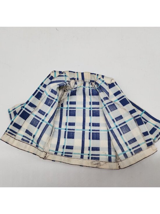 Vintage 1960s Handmade Checkered Shirt Suitable for Ken Doll Clothes - Picture 3 of 11